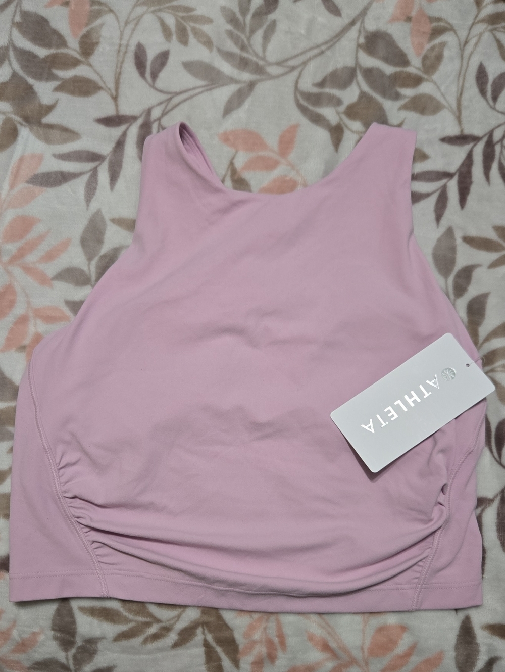 Athleta Dusty Conscious Twist Crop Bra